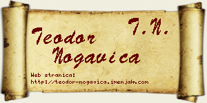Teodor Nogavica vizit kartica